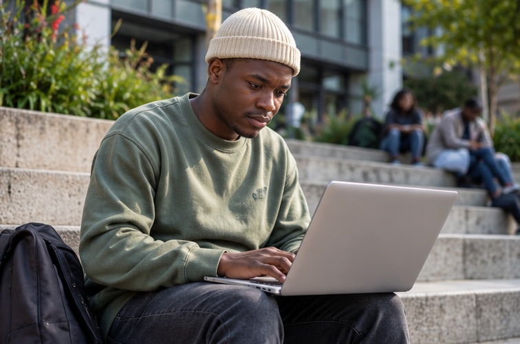 How to apply for jobs online in South Africa using a laptop to complete job applications