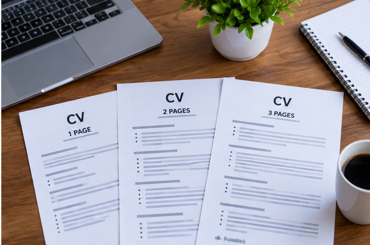 How long should a CV be in South Africa when comparing one-page, two-page and longer CVs