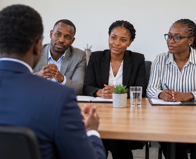 Common interview questions and answers in South Africa during a professional panel interview