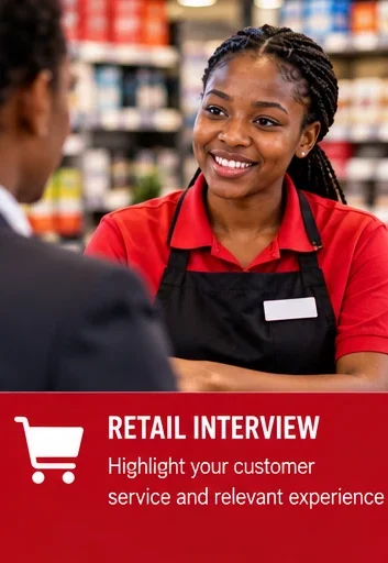 Candidate introducing herself during a South African retail job interview