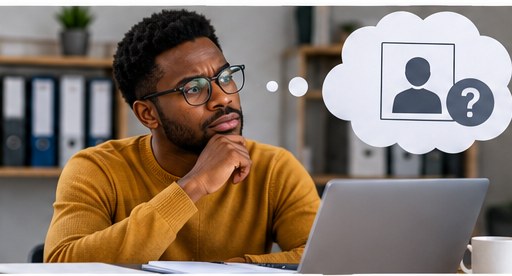 Job seeker deciding whether to put a photo on his CV