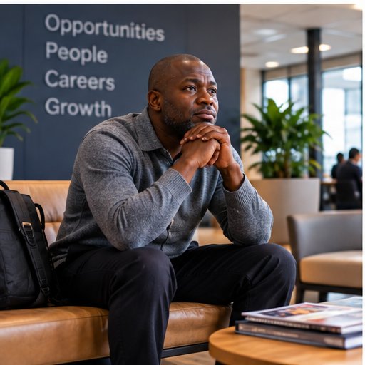 Job seeker waiting for feedback after completing a job interview